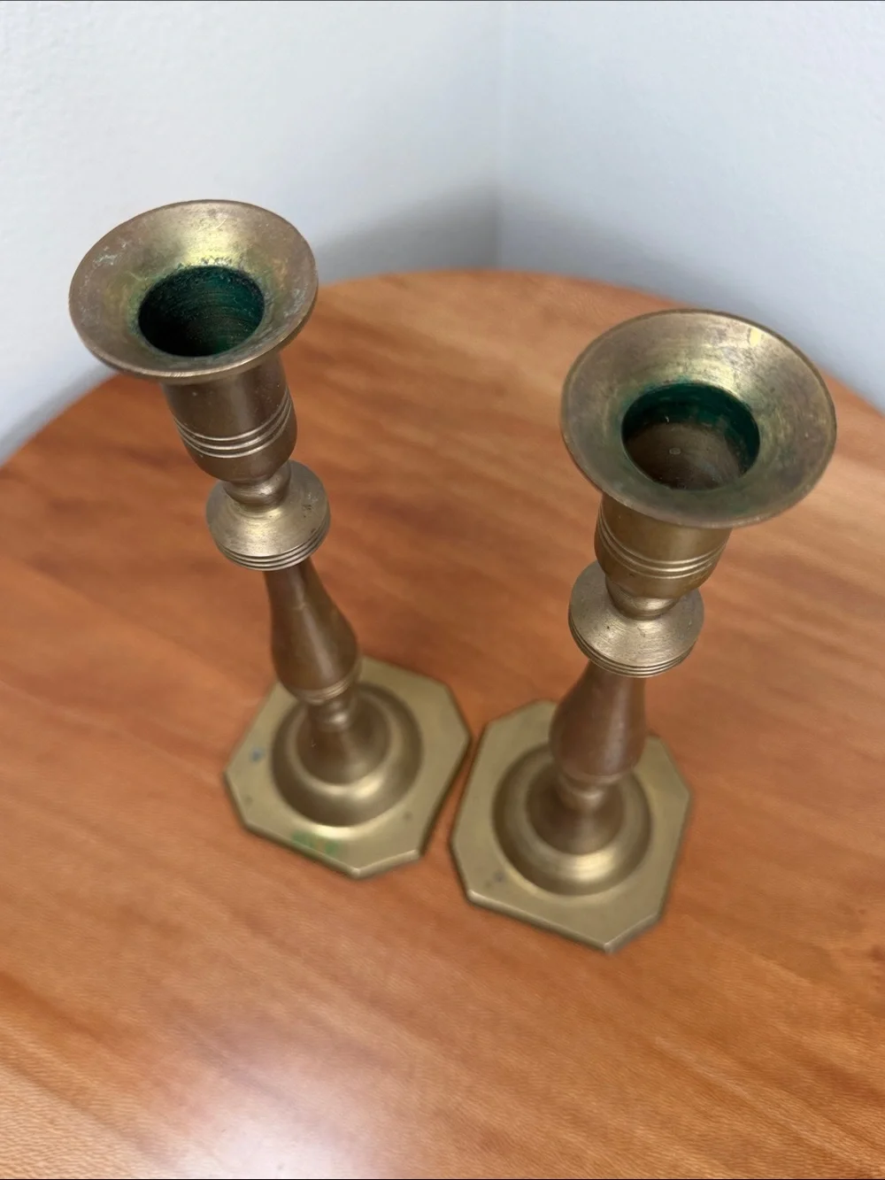 Brass Candle Stick Holders Decorative Farmhouse Cottagecore